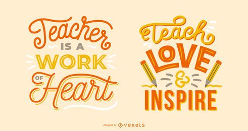 teacher quote lettering set teacher quote lettering set