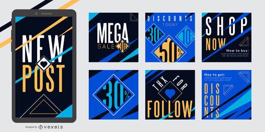 Social Media Promo Post Template Pack Social Media Promo Post Template Pack