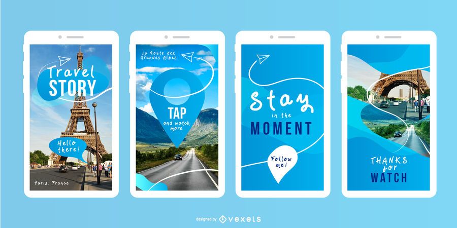 Travel Story Banner Template Design Travel Story Banner Template Design