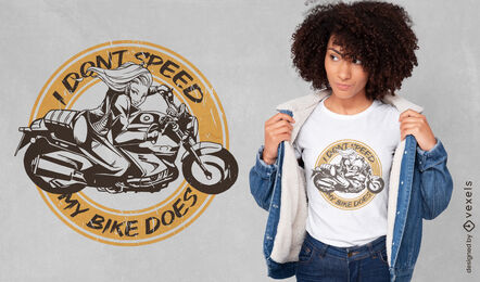 Minha moto faz design de camiseta