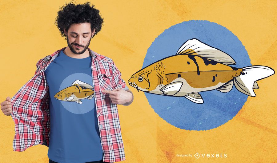 Carp fish t-shirt design Carp fish t-shirt design
