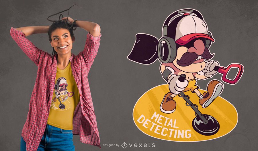 Metal detecting t-shirt design Metal detecting t-shirt design