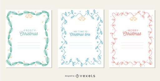 Christmas bells frames set Christmas bells frames set