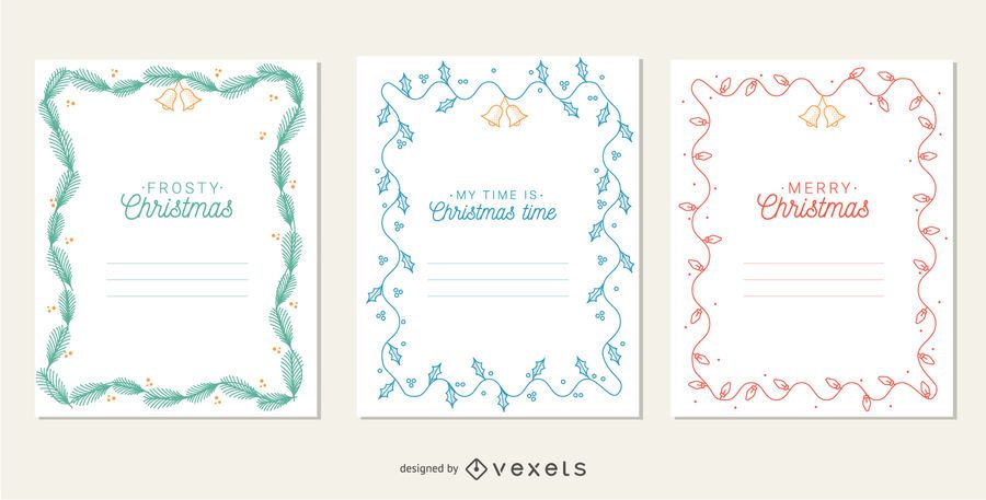 Christmas bells frames set Christmas bells frames set