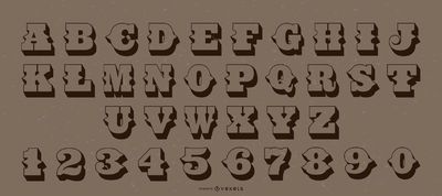 3 Inch INDIVIDUAL Western Layout Letters/Numbers