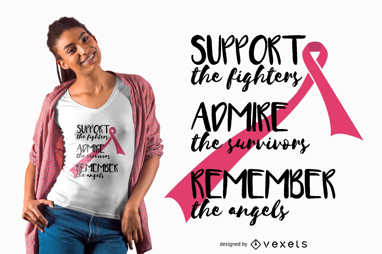 Support the fighters t-shirt design