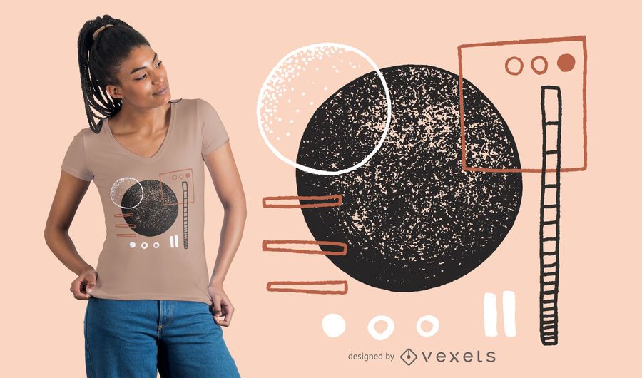 Abstract irregular shapes t-shirt design Abstract irregular shapes t-shirt design