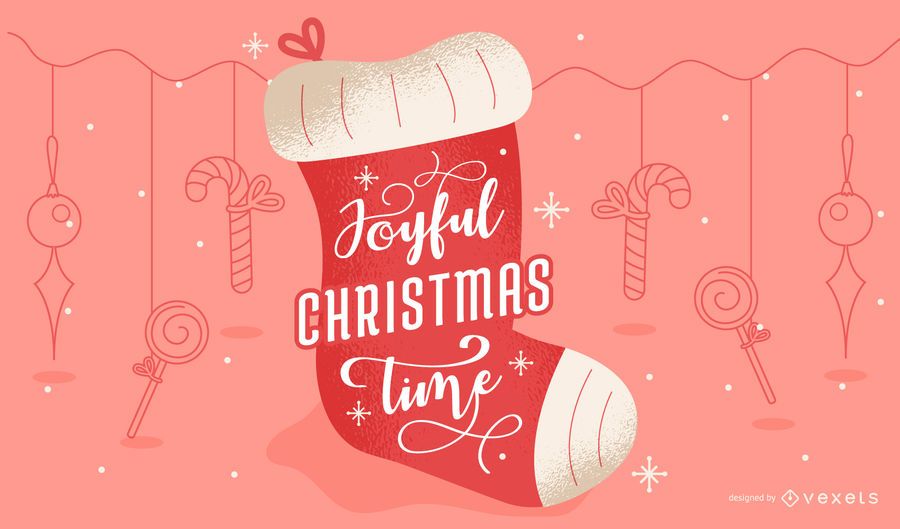 Design de letras de Natal alegre Design de letras de Natal alegre