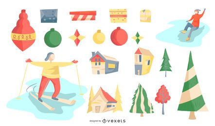 Christmas vector collection Christmas vector collection