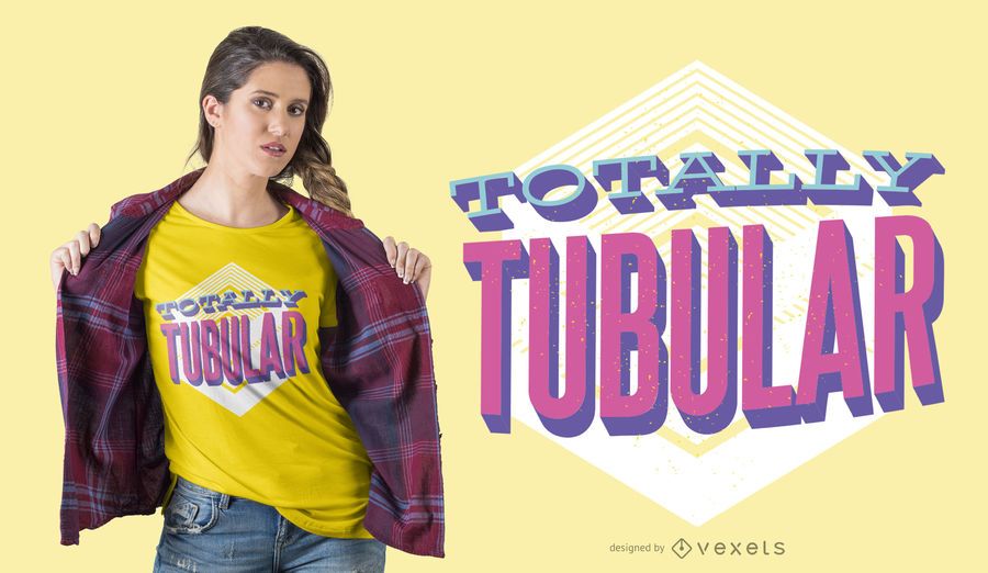 Diseño de camiseta totalmente tubular Diseño de camiseta totalmente tubular