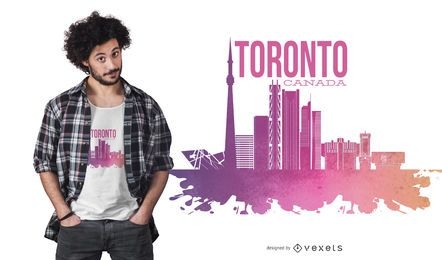 Toronto Canada skyline t-shirt design