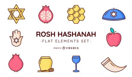 Conjunto de vetores de Rosh Hashanah