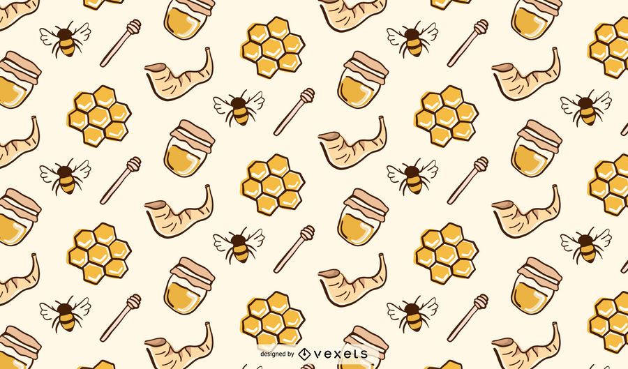 Rosh hashanah honey pattern Rosh hashanah honey pattern