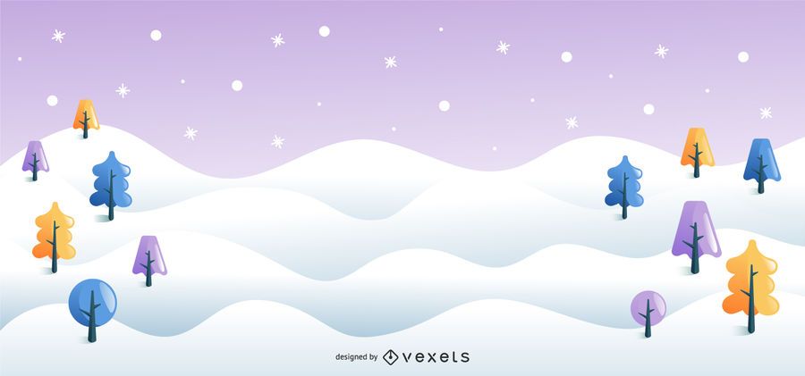 Colorful trees winter background Colorful trees winter background
