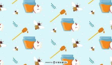 Festive honey pattern design Festive honey pattern design