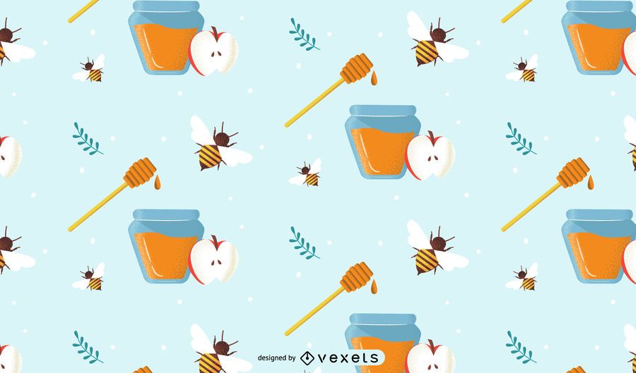 Festive honey pattern design Festive honey pattern design