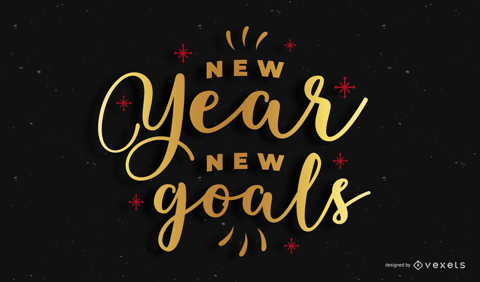 New Year Lettering Quote Banner