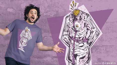 Design de t-shirt monstro casaco Design de t-shirt monstro casaco
