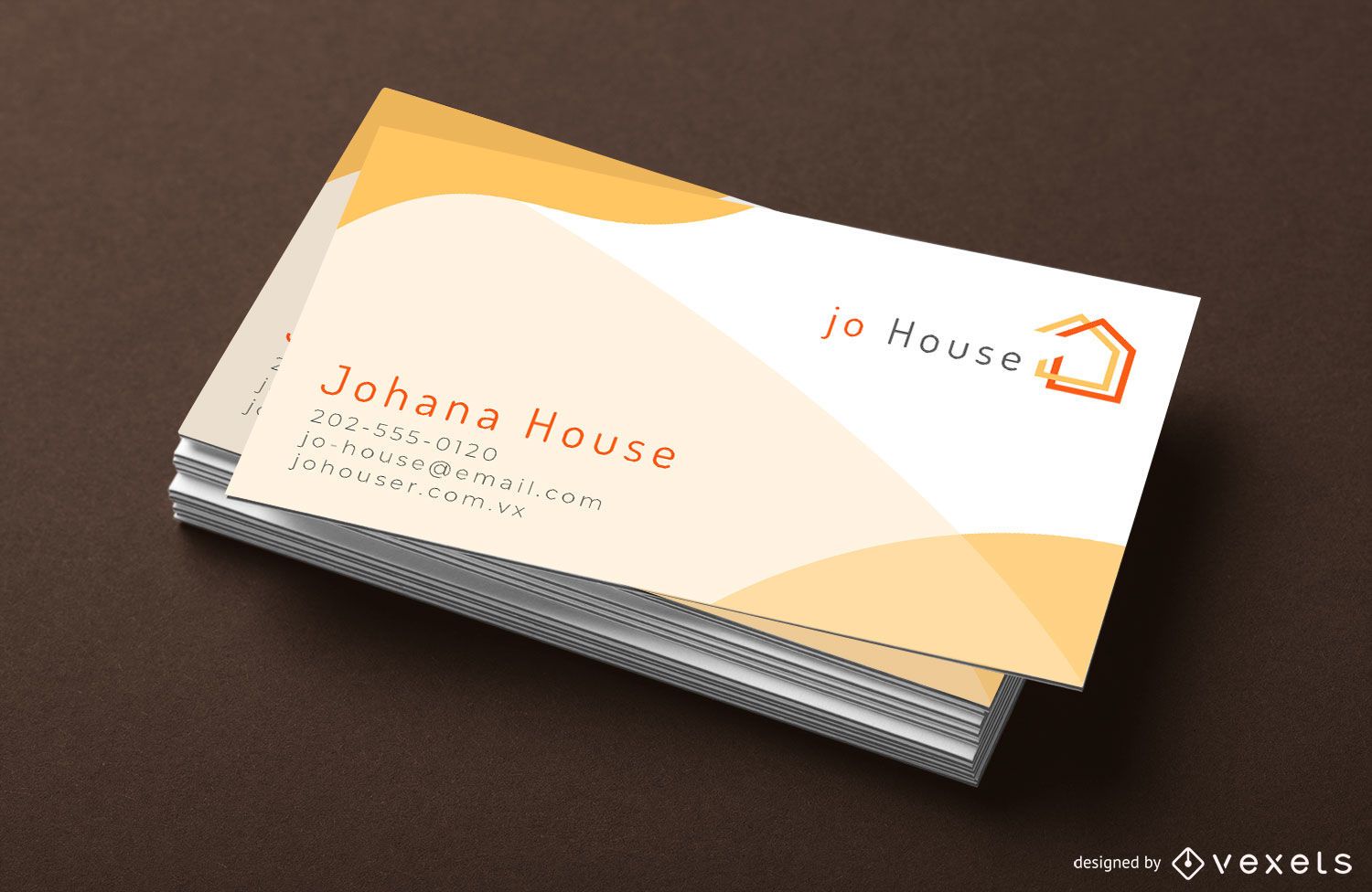 log home business card