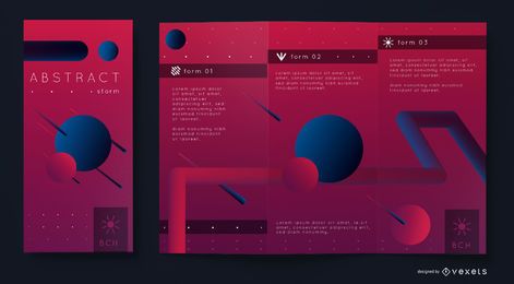 Abstract brochure template Abstract brochure template