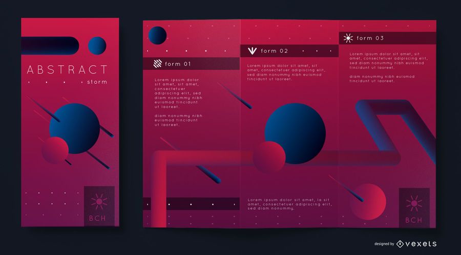 Abstract brochure template Abstract brochure template
