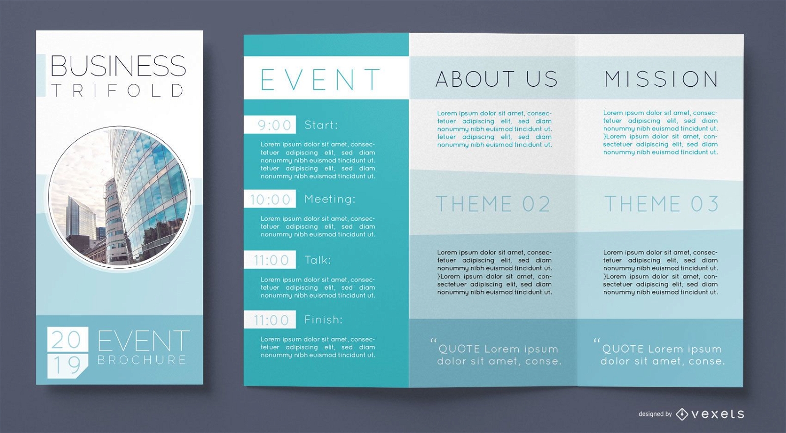 Business brochure tri-fold template