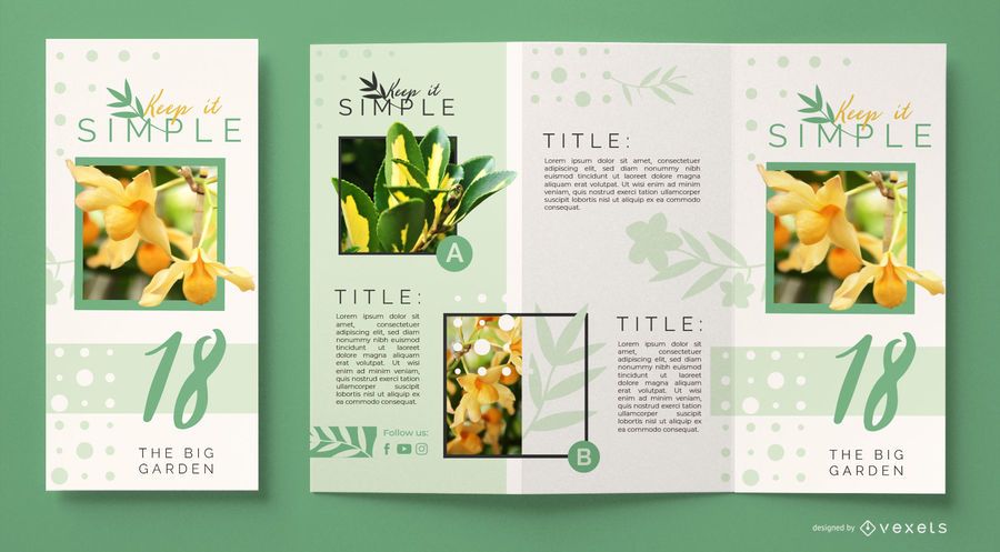 Flower business brochure template Flower business brochure template