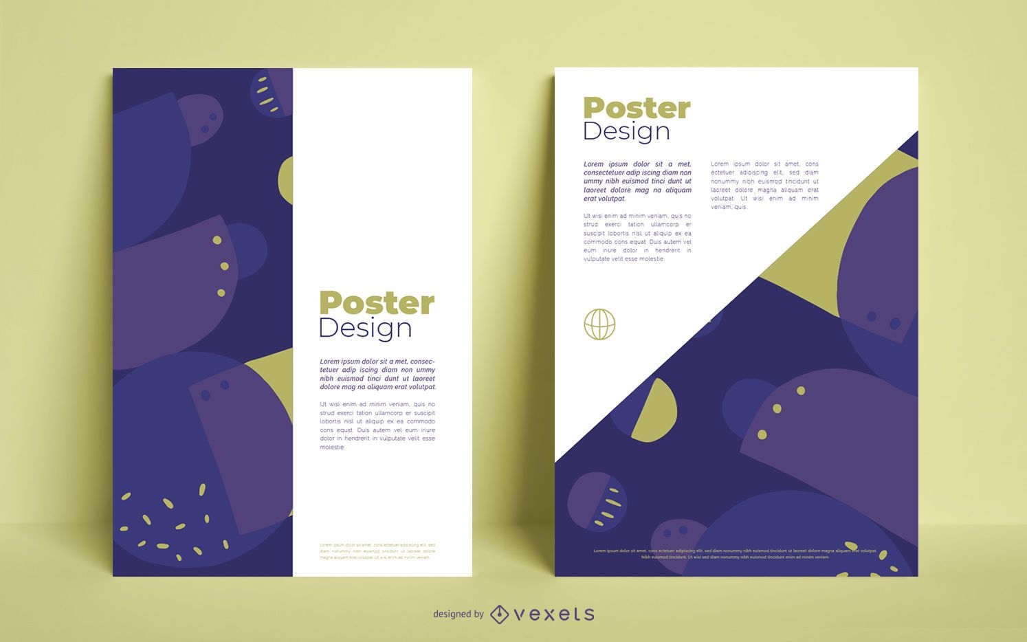 Abstract business poster design