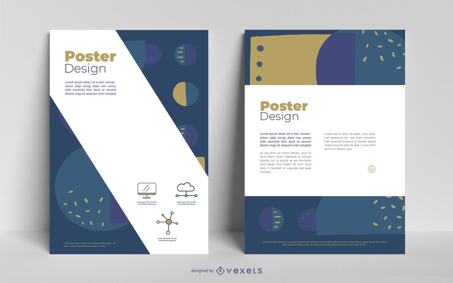 Business poster abstract design