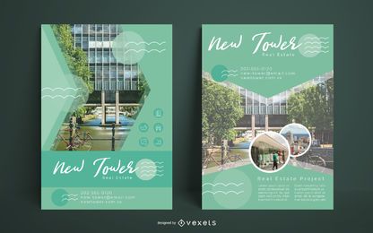 Real Estate Building Flyer Set Real Estate Building Flyer Set