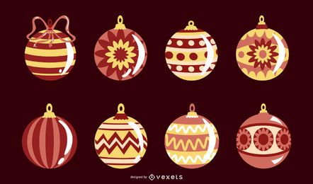 Christmas Ornaments Vector Collection Christmas Ornaments Vector Collection