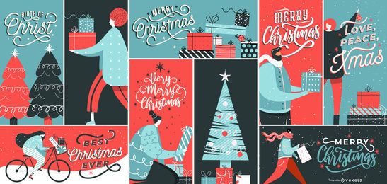 Christmas Banner Composition Design Christmas Banner Composition Design