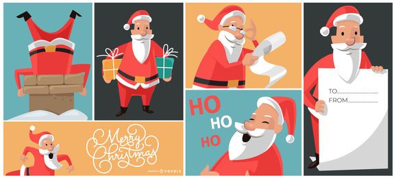 Weihnachtssankt entwirft Zusammensetzung Weihnachtssankt entwirft Zusammensetzung