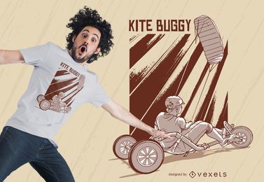 Design de camiseta com carrinho de pipa Design de camiseta com carrinho de pipa