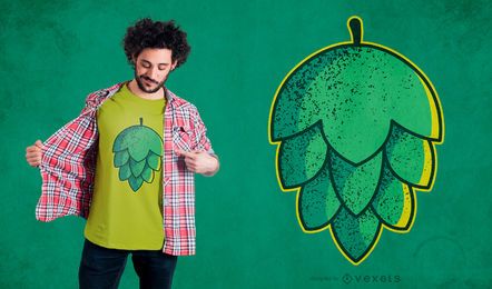 Hopfenblumen-T-Shirt Entwurf Hopfenblumen-T-Shirt Entwurf