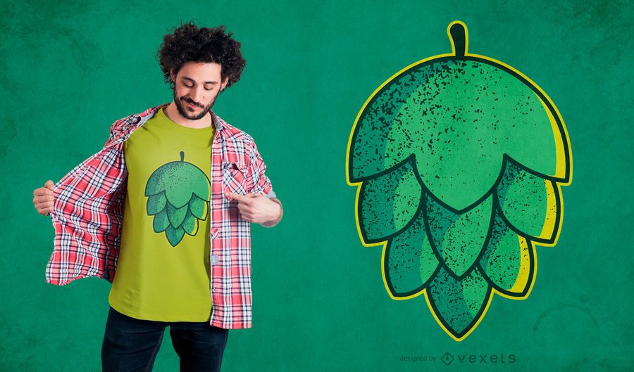 Diseño de camiseta Hop Flower Diseño de camiseta Hop Flower