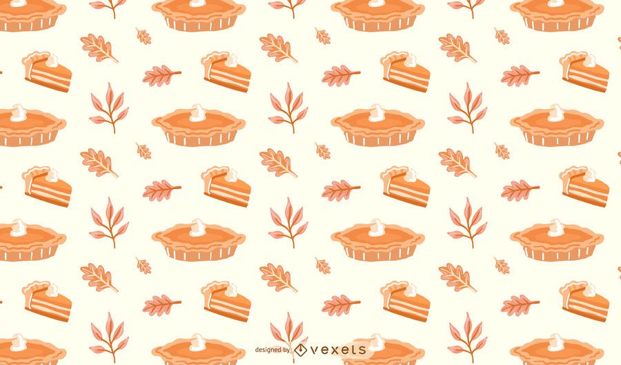 Kürbiskuchen-Musterdesign Kürbiskuchen-Musterdesign