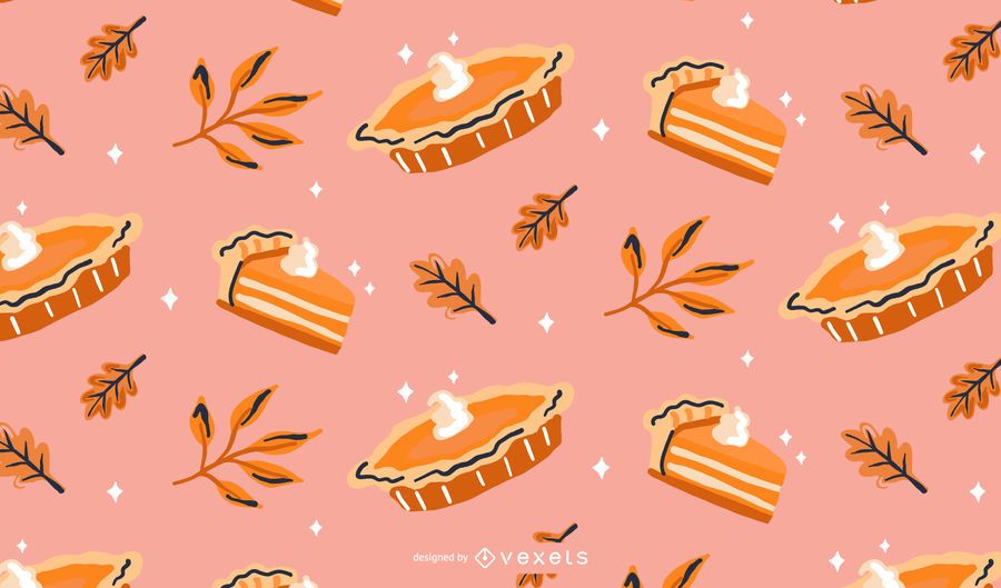 Pumpkin pie pattern design Pumpkin pie pattern design