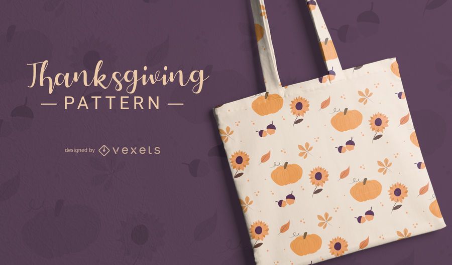 Cute Thanksgiving Doodle Pattern Design Cute Thanksgiving Doodle Pattern Design