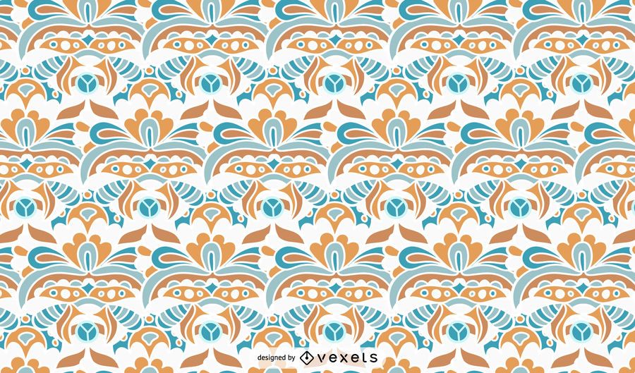 Diseño de patrón ornamental vintage Diseño de patrón ornamental vintage
