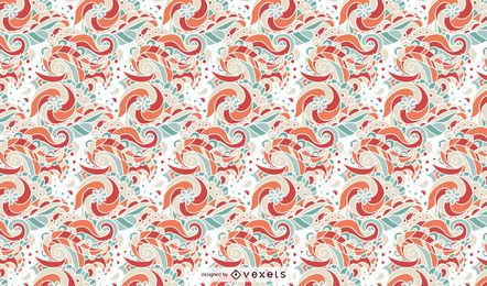 Retro Floral Ornament Pattern Design Retro Floral Ornament Pattern Design
