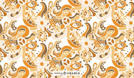 Design floral do teste padrão do redemoinho do vintage Design floral do teste padrão do redemoinho do vintage