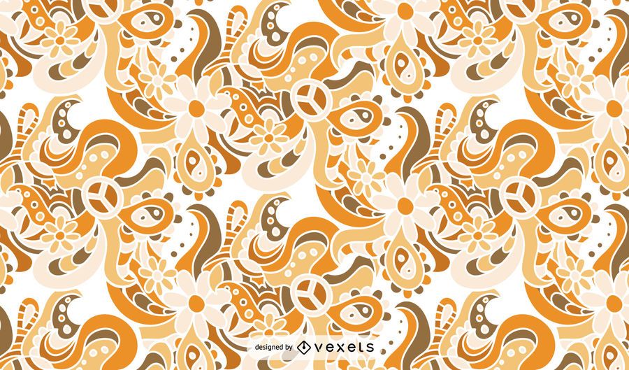 Vintage Floral Swirl Pattern Design Vintage Floral Swirl Pattern Design