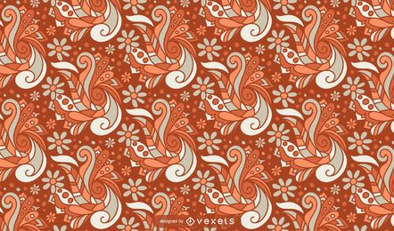 Retro floral abstraktes Muster Retro floral abstraktes Muster