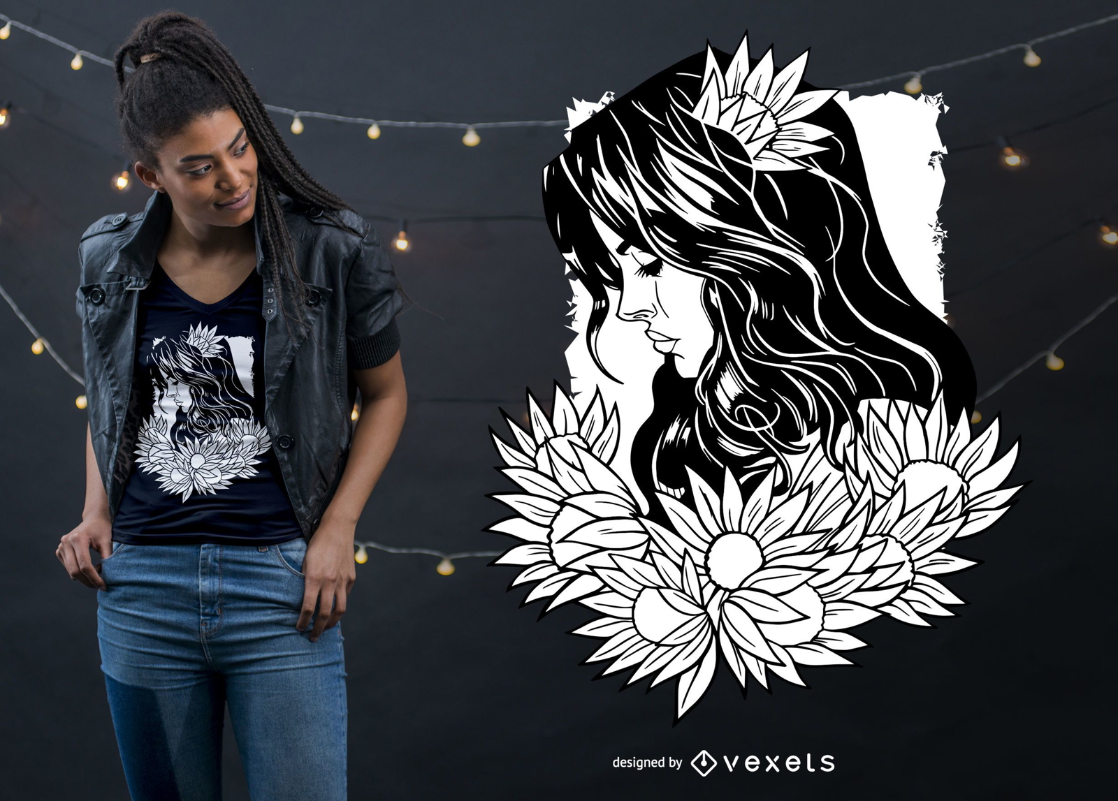 Diseño de camiseta de mujer wicca