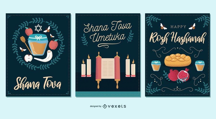Rosh Hashanah invitation set Rosh Hashanah invitation set