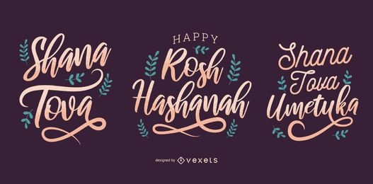 Conjunto de letras de Rosh Hashaná