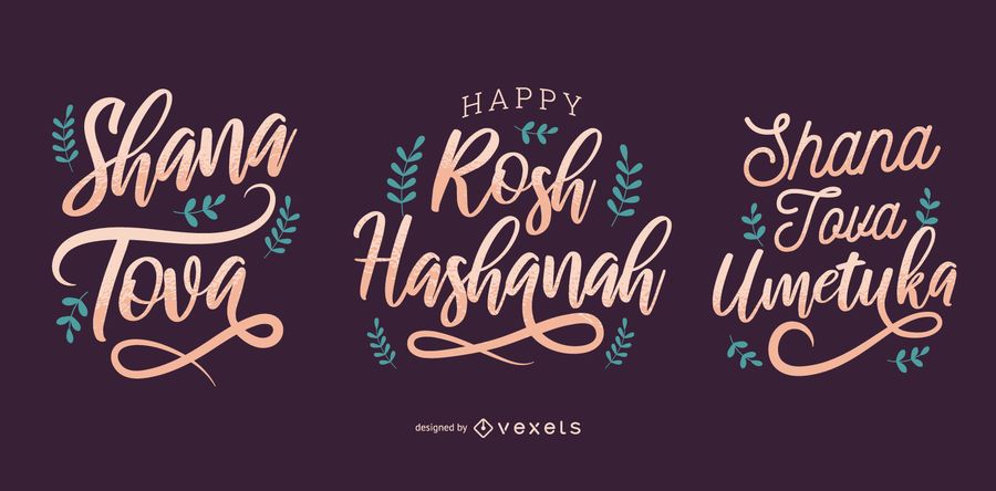 Rosh Hashanah lettering set Rosh Hashanah lettering set