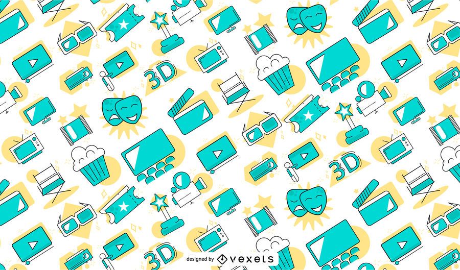 Diseño de patrones de elementos de cine Diseño de patrones de elementos de cine