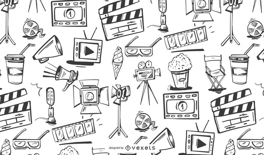 Filmmaking Elements Pattern Design Filmmaking Elements Pattern Design